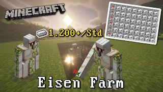 Beste Starter Eisen Farm für Überleben Minecraft | MUST HAVE