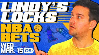 NBA Picks for EVERY Game Wednesday 3/15 | Best NBA Bets & Predictions | Lindy's Leans Likes & Locks