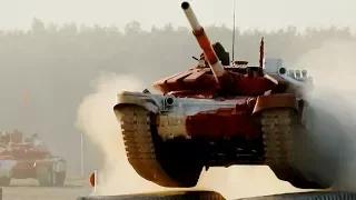Российские танки тоже летают, только низенько | Танковый биатлон 2017 | Армия 2017