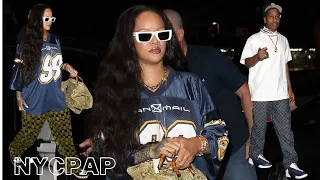 Rihanna and A$AP Rocky Step Out  together in New York City Tuesday night