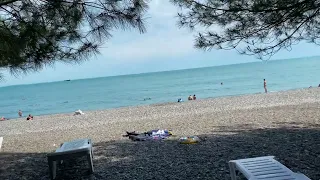 Сосновый пляж с.Лдзаа, Пицунда, Абхазия 12.06.2022