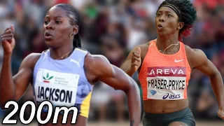 Shericka Jackson DEFEAT Shellyann Fraser Pryce In 200m Final| Jamaica National Trials 2023