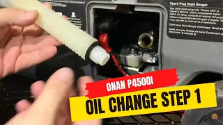 Onan P4500i Inverter Portable Generator - Oil Change Step 1