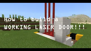 Pro Tips #3 : How to build a WORKING LASER DOOR in Minecraft! (No Mods/Addons/Command Blocks!)
