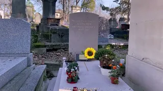 Tombe de Marie LAFORÊT cimetière du Père LACHAISE, Paris