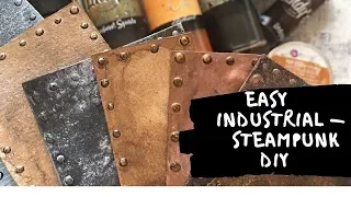 Steampunk metal plates-  handmade embellishments