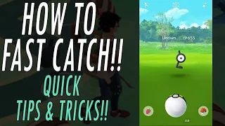 HOW TO DO FAST CATCH IN POKEMON GO! SKIP CATCH ANIMATION TUTORIAL! QUICK TIPS TRICKS & GLITCHES POGO