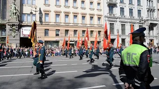 Военный оркестр на Невском проспекте | СПб 09.05.2019