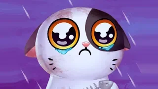 Видео для детей про милого котенка Мимитос 2. Нашла брошенного котика в игре