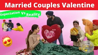 Married Couple's Valentine Expectation Vs Reality | RS 1313 VLOGS | Ramneek Singh 1313