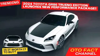 2024 Toyota GR86 Trueno Edition launches new performance package