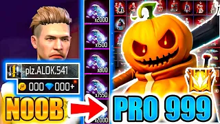 MAX💎DIAMOND *NEW SKIN*👉watch how I transform🔥NOOB to PRO😱 Free Fire Ms Rainbow