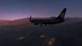 NEW GENOA SCENERY - Ryanair 737 landing (X-Plane 11)