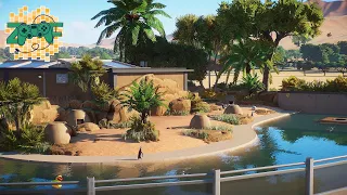 African Penguin Indoor & Outdoor Habitat | Planet Zoo Speed Build | Limpopo EP9