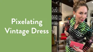 Pixilating Vintage Dress | Over Fifty Fashion | Fashion Advice | Carla Rockmore