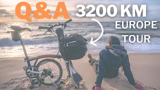 40 - THE REVIEW OF THE TOUR OF EUROPE: 3200 KM BY BROMPTON FOLDING BIKE | BUDGET - MATERIAL - FEARS🚴