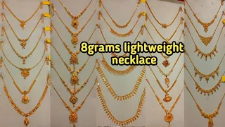 8grams lightweight necklace/bambay/Kolkatta/coimbatore designs