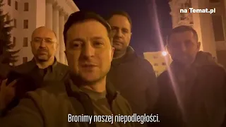 Prezydent Zełenski nie opuścił Kijowa. Opublikował nagranie
