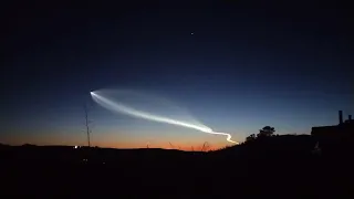 Space X Falcon 9 -  Rocket seen from Tucson blast off 04/06/2024 REAL NEWS TUCSON