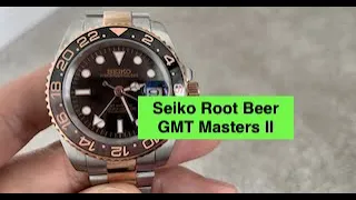 This is a modded #Seiko #Rootbeer #GMT Masters II with functioning GMT hand! Email me!