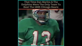 Dan Marino Vs. The 1985 Chicago Bears (NFL Highlights)