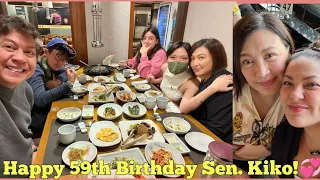 Sharon Cuneta & Family FLY to Seoul, Korea to CELEBRATE the 59th BIRTHDAY of Kiko Pangilinan! 🎂🎈🎉HBD