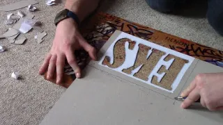 HOW TO MAKE A SIMPLE LETTER STENCIL