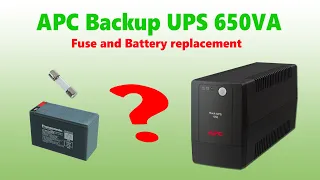 How to replace APC UPS 650VA Battery and Fuse