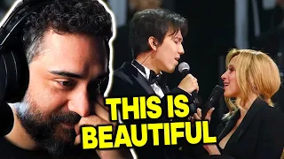 Arab Man Reacts to Dimash Qudaibergen, Lara Fabian, Aida Garifullina - Ti amo cosi