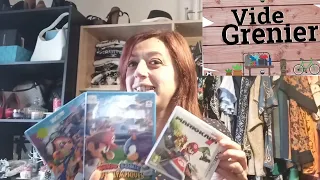 Retour de vide grenier intérieur (partie 2)avec fringues, jeux vidéo...