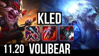 KLED vs VOLIBEAR (TOP) | 6 solo kills, 1.5M mastery, Legendary, 15/3/6 | BR Master | v11.20