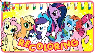 MLP My Little Pony Recoloring All Ponies Color Swap Part 3 coloring pages