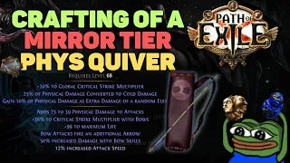 MIRROR Crafting a Quiver for Phys-Convert Tornado Shot Builds in Ancestors: [Path of Exile 3.22]