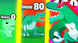 LA MEILLEURE ÉVOLUTION DE DINOSAURE ?! (Tap Tap Dino)