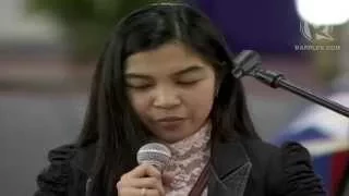 Erica Pabalinas, widow  | Necrological service for slain PNP-SAF troops