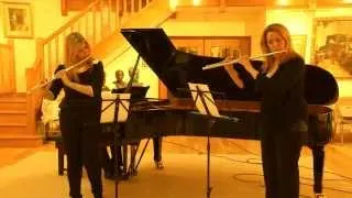 Astor Piazzolla Oblivion for 2 flutes & piano performed by Lisa Friend, Anna Stokes and Mark Kinkaid