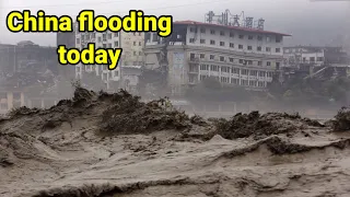 China flooding | flooding strikes China's Sichuan causes thousands evacuated