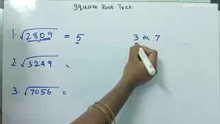 Square root tricks/find square root of any number in seconds/#trending/#squareroot/#mathsinseconds