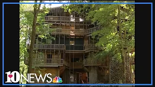 WBIR Vault: Take a tour of the 100-foot tall treehouse in Crossville, Tennessee
