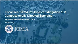 Pre-Disaster Mitigation 101