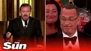 Ricky Gervais' funniest jokes at Golden Globes