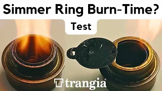 How Long? -TRANGIA B25 Simmer-Ring Burn-Time. Alcohol Stove Damper