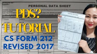 PAANO FIll -OUTAN ang PDS? ( CS FORM 212  || MY BHING