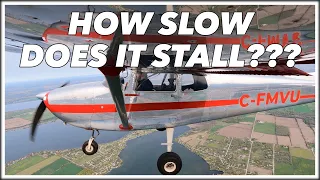 Slowest Stall Speed Of A Cessna 172 Ever??? Maybe?