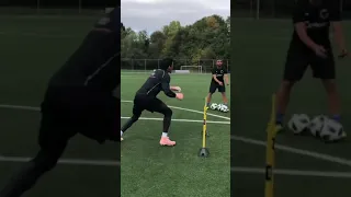 Goalkeeper diving skills with pro keeper 💪🏼