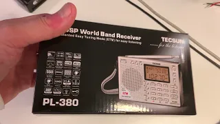 Tecsun PL-380: unboxing and a quick review of the main features
