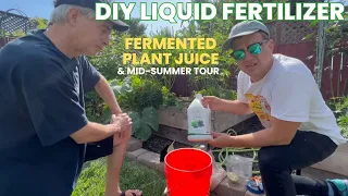 Easy & Free Liquid Fertilizer Made in Days. Fermented Plant Juice Recipe