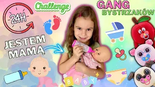 Przez 24h opiekuję się dzidziusiem🍼🧸 Zostałam Mamą💖 Czy będzie łatwo? Challenge z Gangiem Bystrzaków