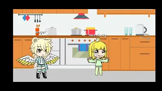 mrs ducky steels cookies at night // angel found out by going to drink water // gacha // gacha life