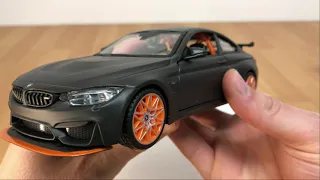 Maisto diecast BMW M4 GTS met grey scale 1/24